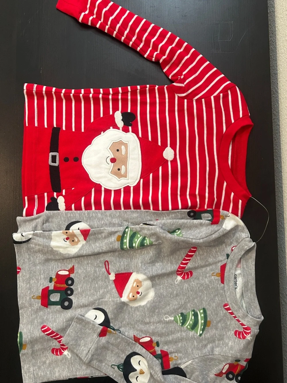 Carter's Red & Gray Holiday Kids Pajama Set